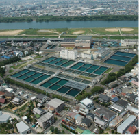 浄水場排水処理棟の屋根